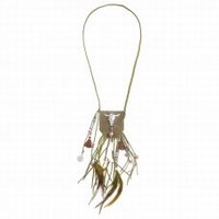 Ketting Pouch Feather 