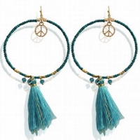 Earrings Fibe -turquoise- 