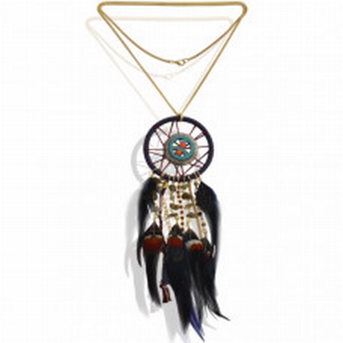 Necklace dreamcatcher peace