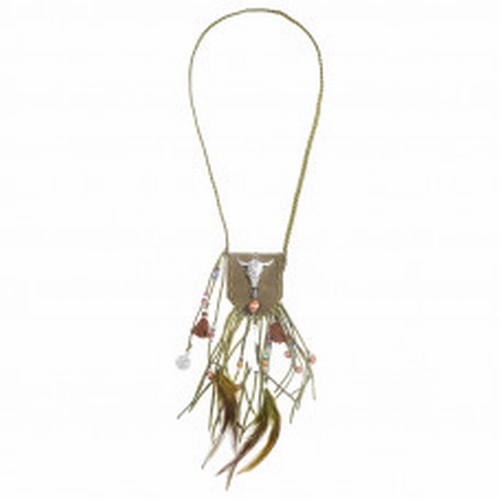 Ketting Pouch Feather