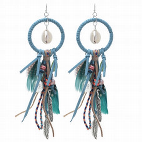 Oorbellen Boho Feather