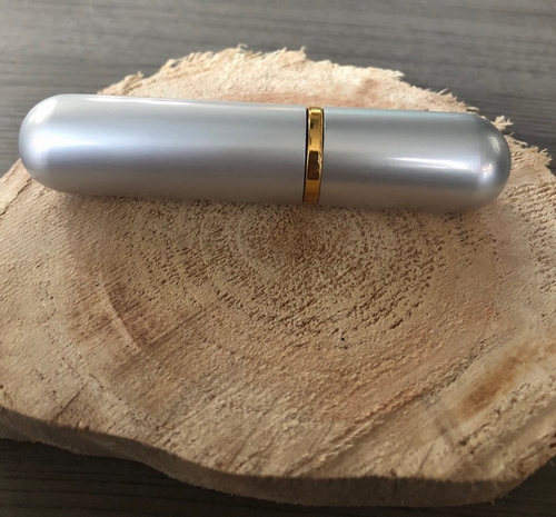 Luxe aluminium Aroma inhaler zilver