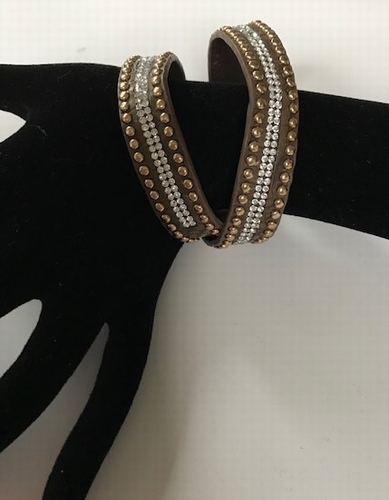 Wikkelarmband PU leer 