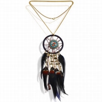 Necklace dreamcatcher peace