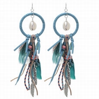 Oorbellen Boho Feather 