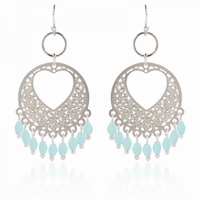 Oorbellen turquoise 